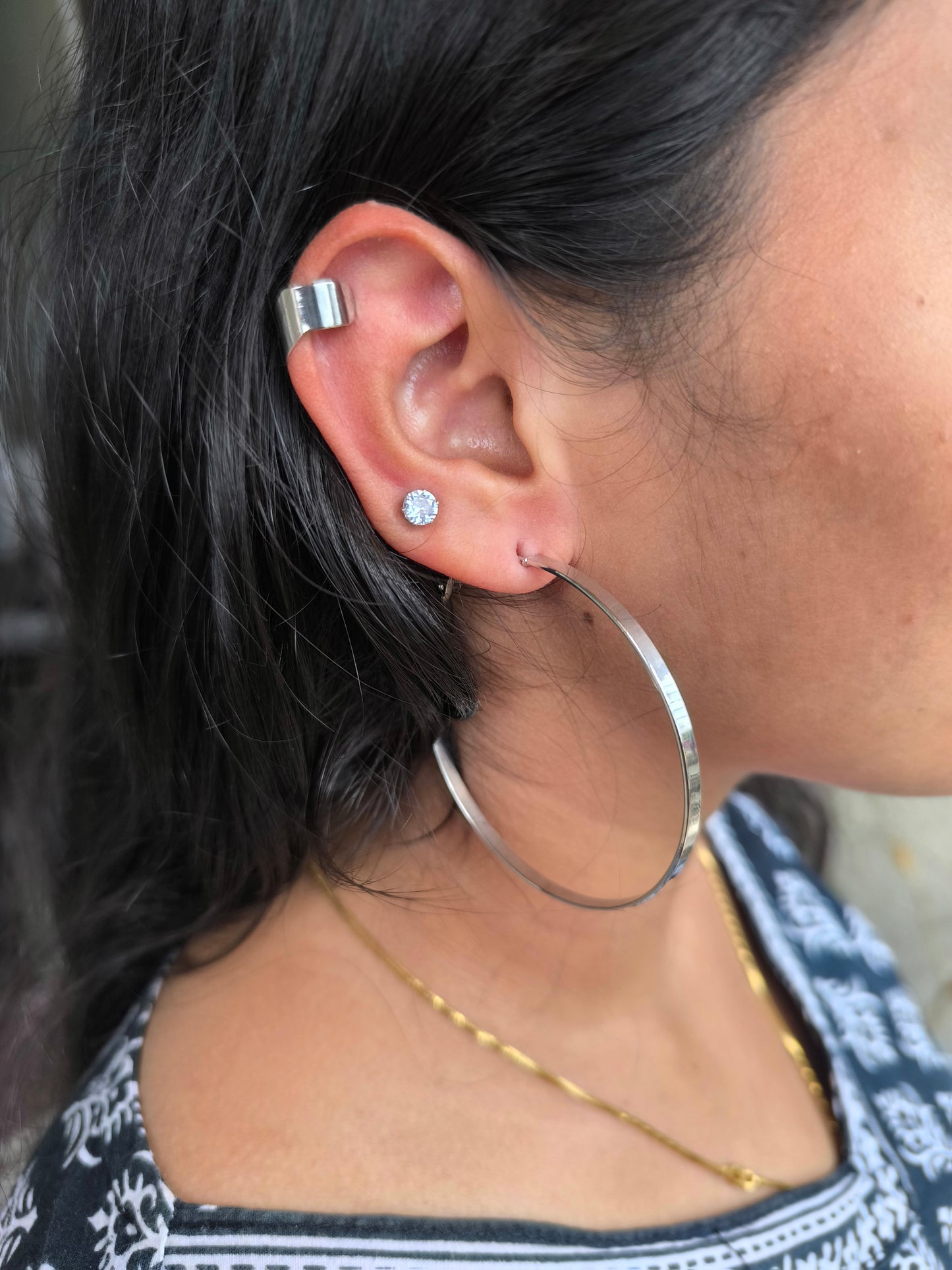 Elegant Pearl & Metallic Hoop Earrings Set | Fashion Jewelry